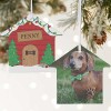 Good Dog! Personalized House Photo Ornament- 3.75" Matte - 2 Sided