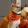 Light Up LED Pumpkin Personalized Halloween Dog Bandana