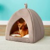 Frisco Tent Covered Cat & Dog Bed, Beige